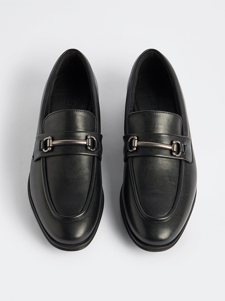 SOLEPLAY Black Horsebit Loafers