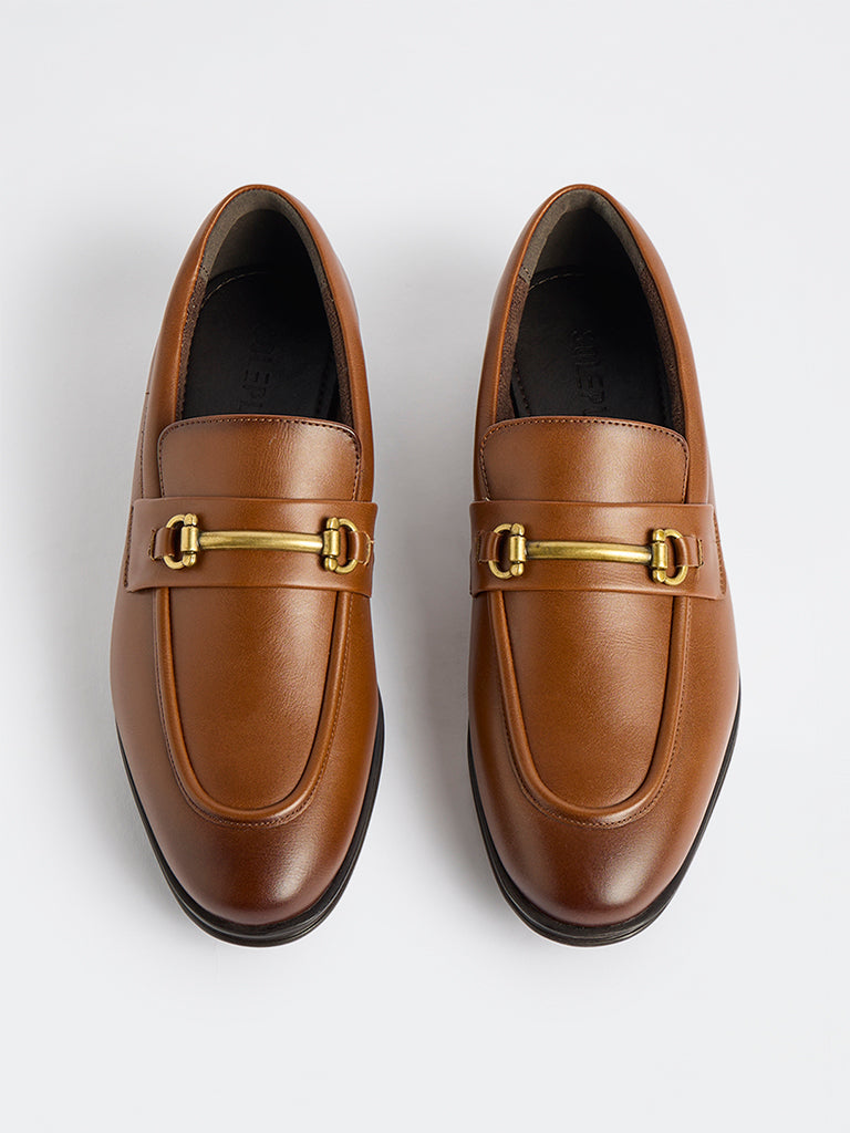 SOLEPLAY Tan Horsebit Loafers