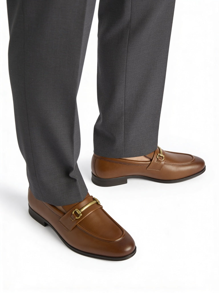 SOLEPLAY Tan Horsebit Loafers