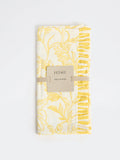 Westside Home Yellow Botanical Design Table Runner