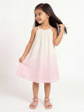HOP Kids Girls Lilac Schiffli Detailed A-Line Cotton Dress