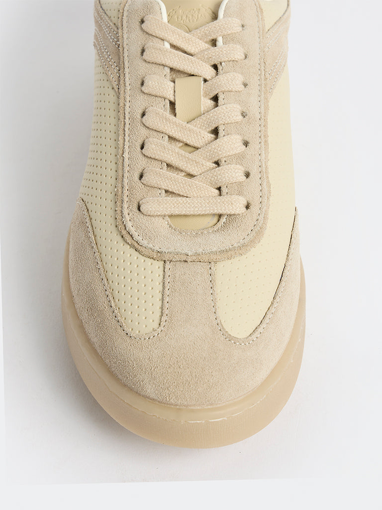 SOLEPLAY Taupe Perforated Sneakers