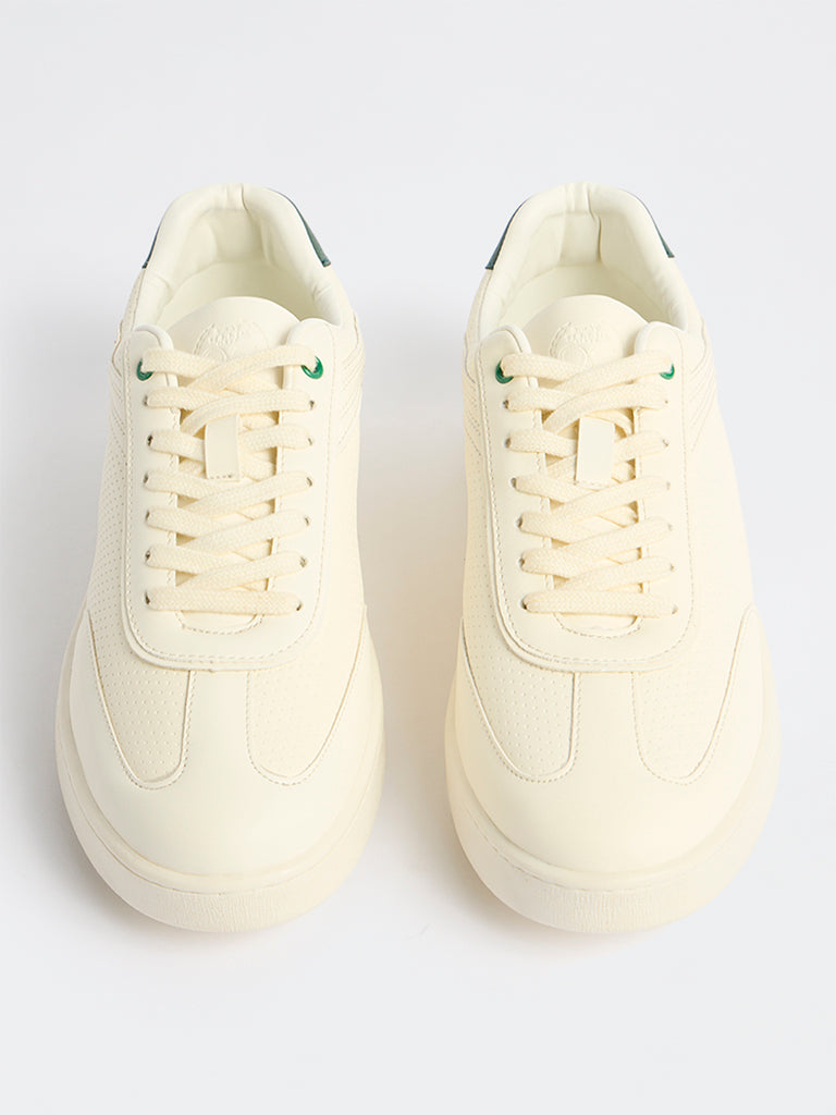 SOLEPLAY White Perforated Sneakers