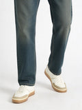 SOLEPLAY White Suede-Detail Lace-Up Sneakers