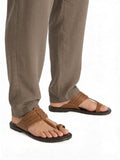 SOLEPLAY Tan Braided Kolhapuri Sandals