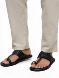 SOLEPLAY Black Braided Kolhapuri Sandals