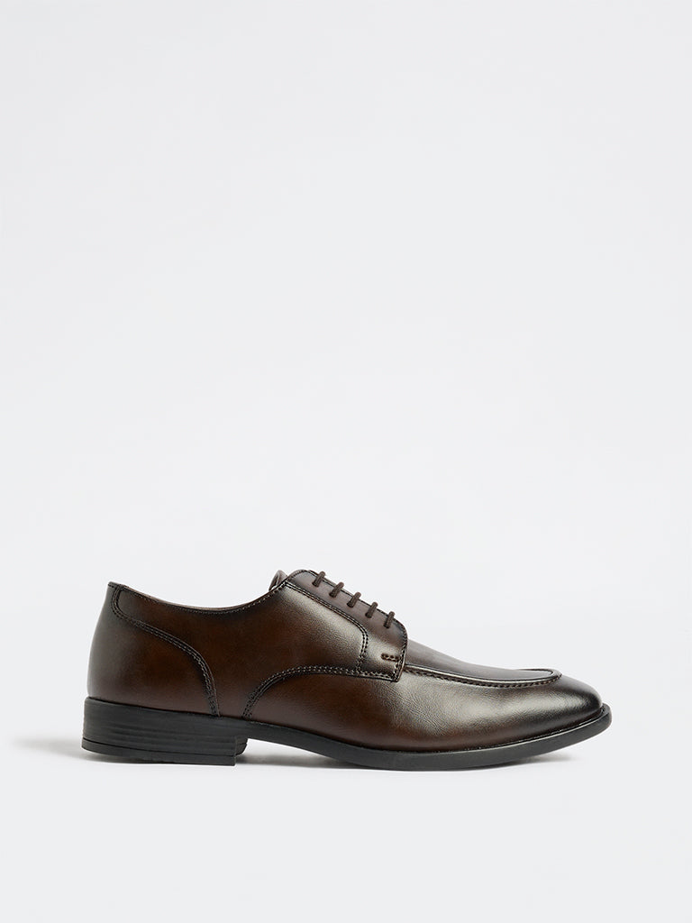 SOLEPLAY Dark Brown Derby Shoes