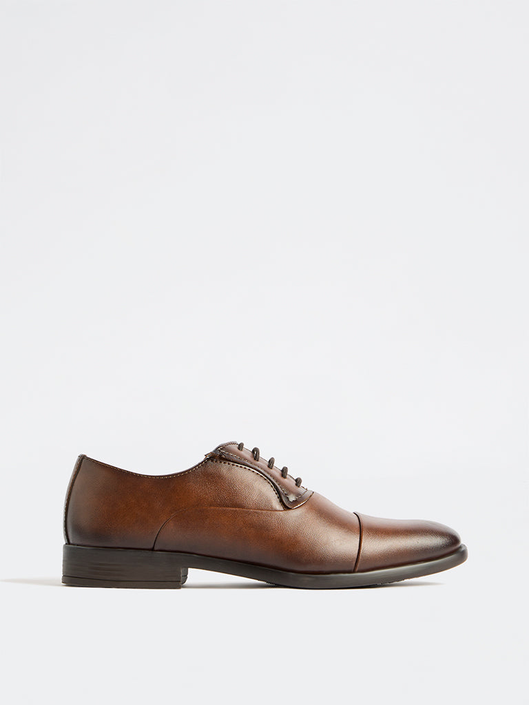 SOLEPLAY Tan Ombre Oxford Shoes