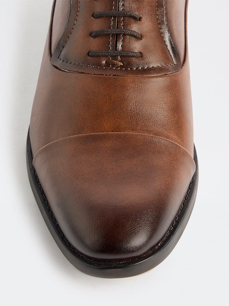 SOLEPLAY Tan Ombre Oxford Shoes