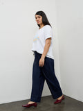 Gia Dark Blue High-Rise Relaxed Fit Jeans