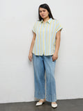 Gia Blue Faded High-Rise Relaxed Fit Jeans