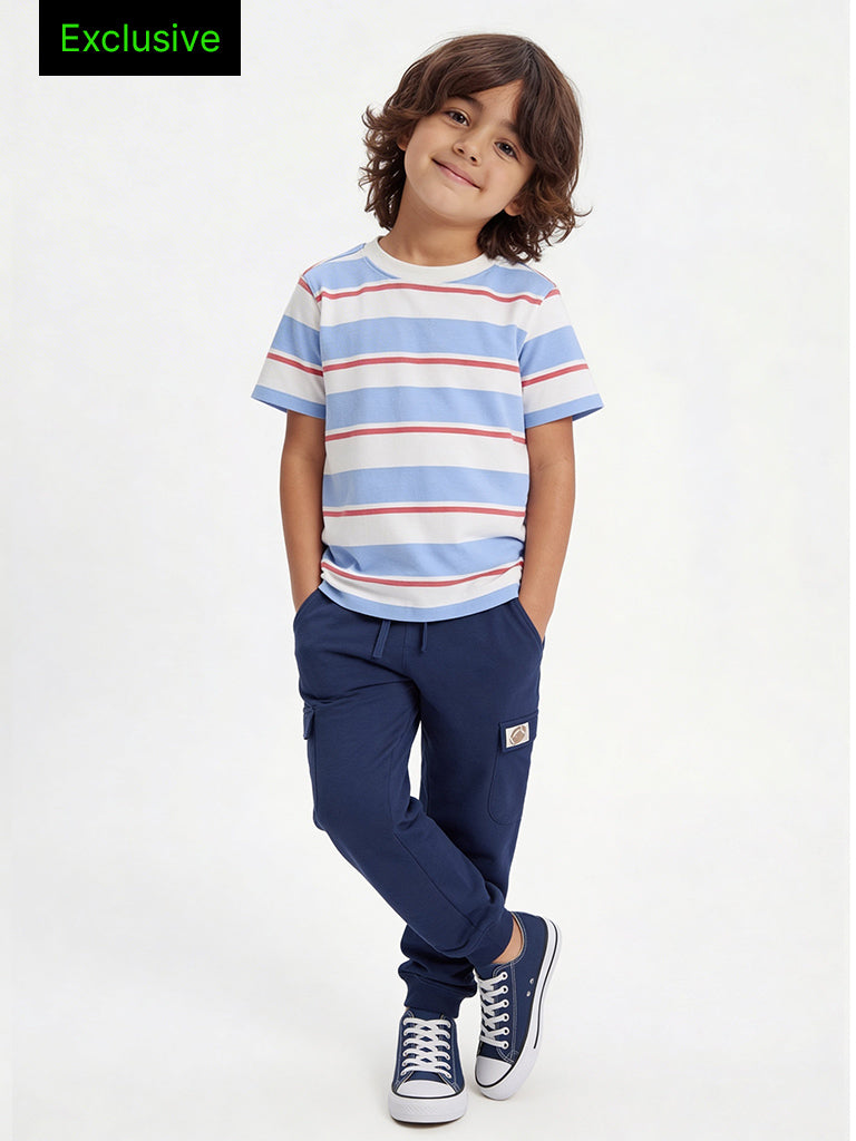3-Pack HOP Kids Boys Multicolour Printed Cotton T-Shirts - Exclusive