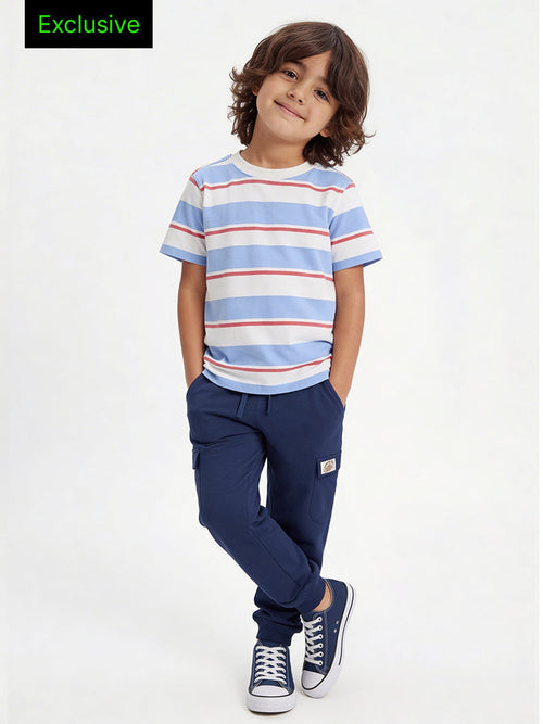 3-Pack HOP Kids Boys Multicolour Printed Cotton T-Shirts - Exclusive