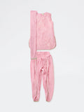 Utsa Kids Girls Pink Embroidered Top Dhoti Pants and Dupatta Set - (8-14 yrs)