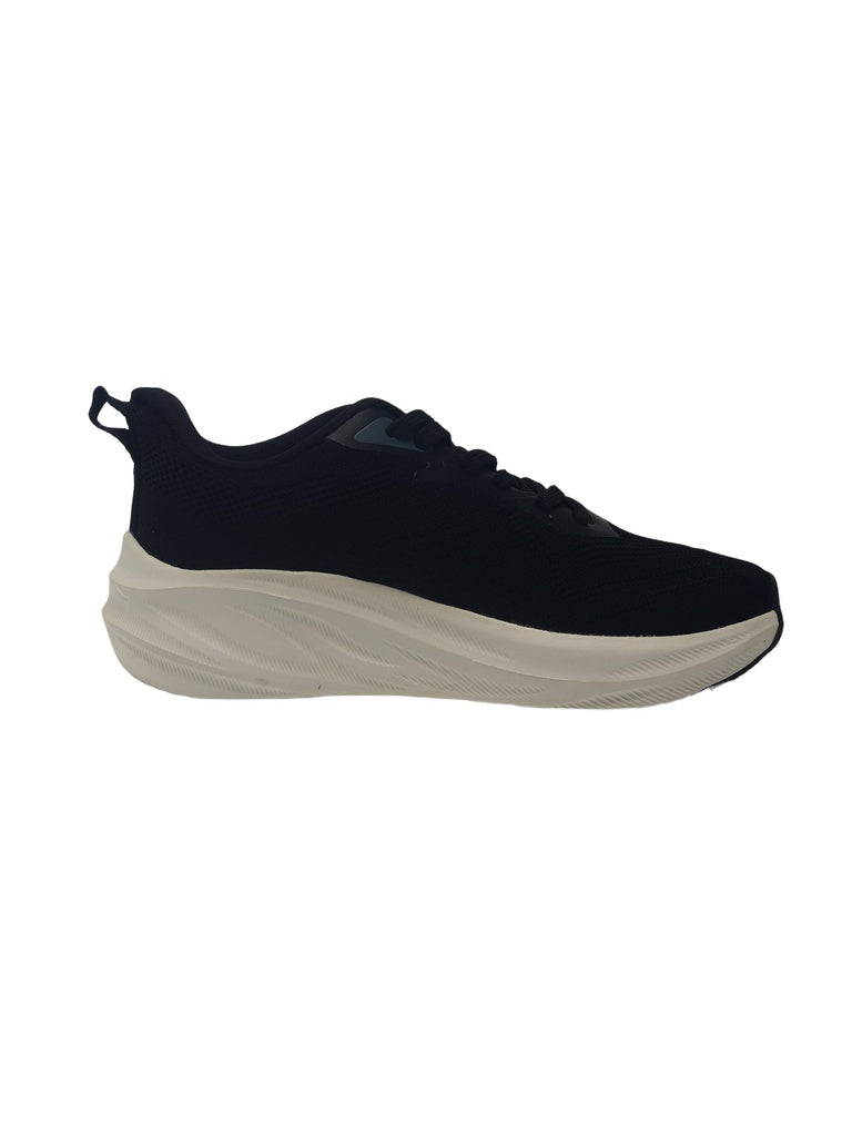SOLEPLAY Black Knit-Textured Sneakers