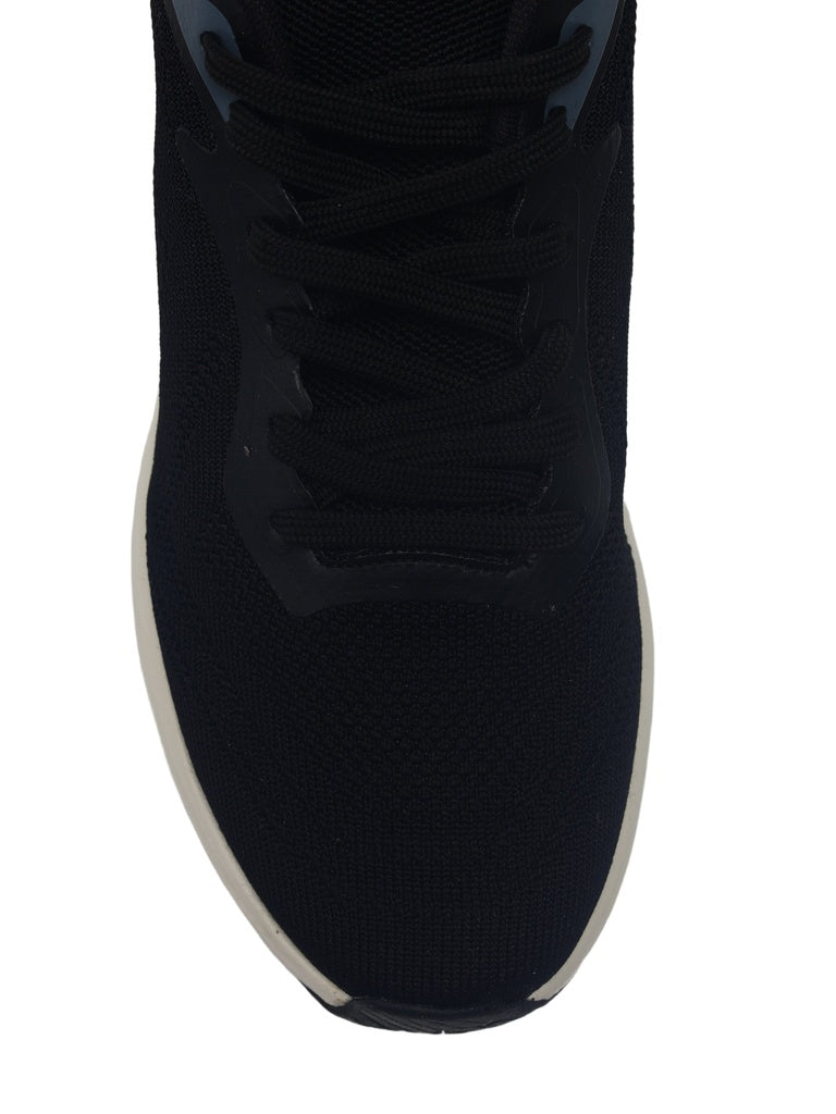 SOLEPLAY Black Knit-Textured Sneakers