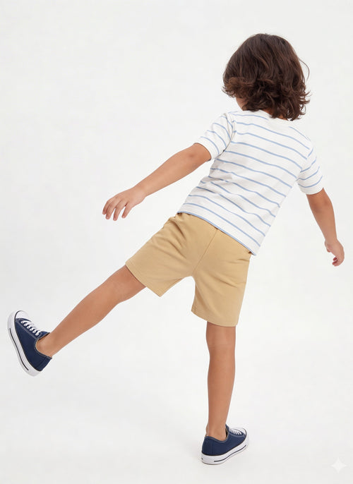 3-Pack HOP Kids Boys Blue Printed Cotton-Blend T-Shirt - Exclusive