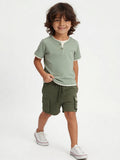 HOP Kids Boys Sage Textured Cotton T-Shirt