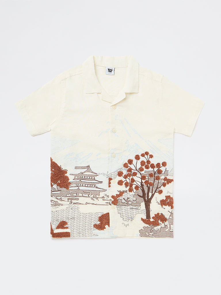 Boys Off-White Scenic-Inspired Shirt