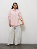 Gia White Floral Embroidered High-Rise Jeans