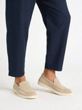SOLEPLAY Beige Suede Loafers