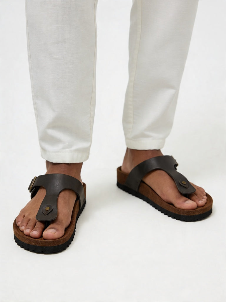 SOLEPLAY Olive Buckle-Detailed Thong Strap Sandals