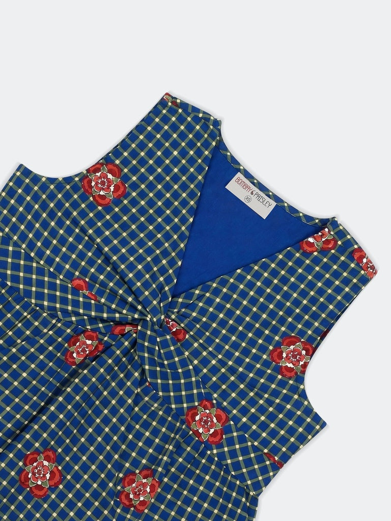 Bombay Paisley Blue Printed Cotton Top