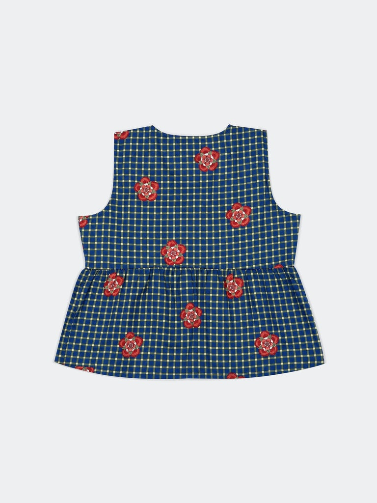 Bombay Paisley Blue Printed Cotton Top