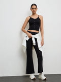 Nuoflexx Black Ribbed Top