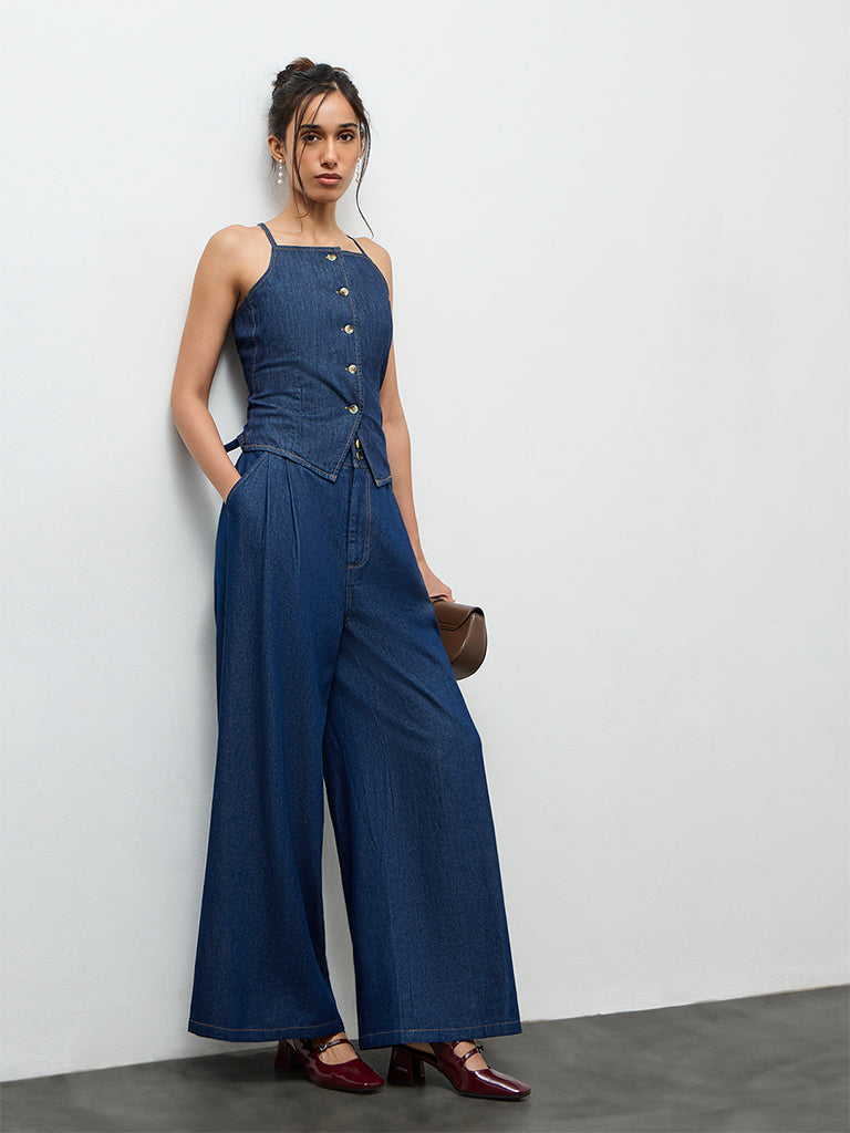 LOV Dark Blue High-Rise Jeans