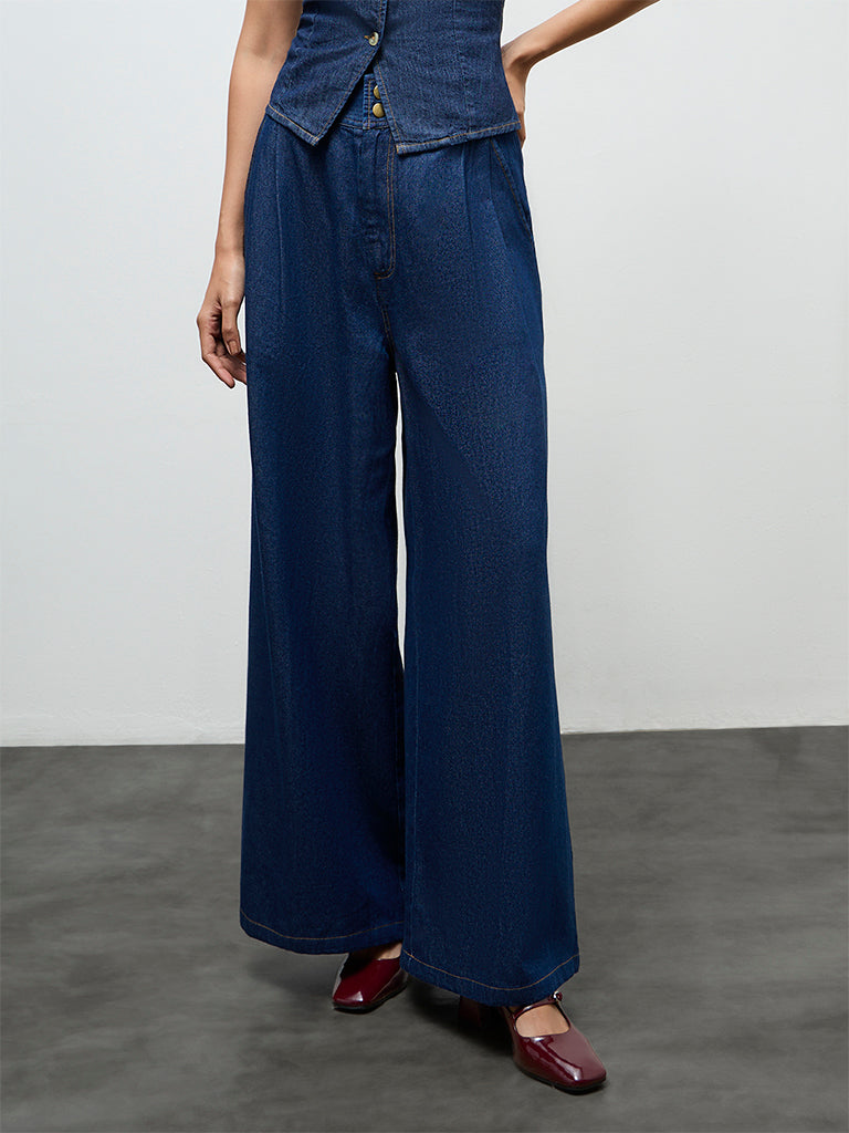 LOV Dark Blue High-Rise Jeans
