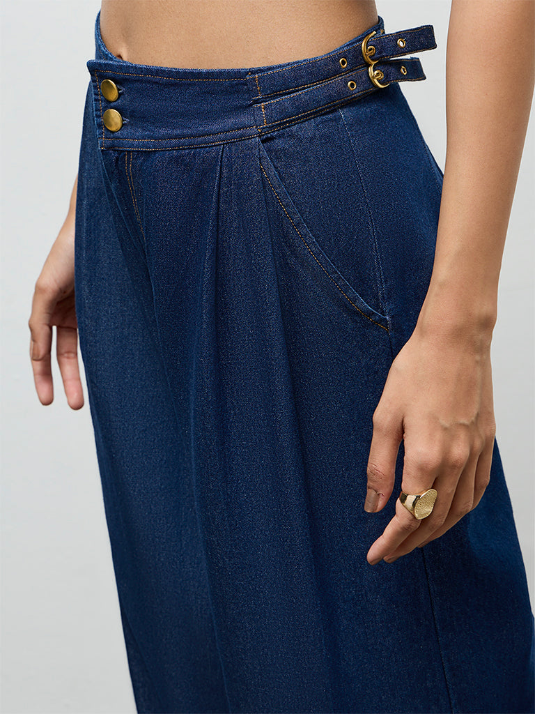 LOV Dark Blue High-Rise Jeans