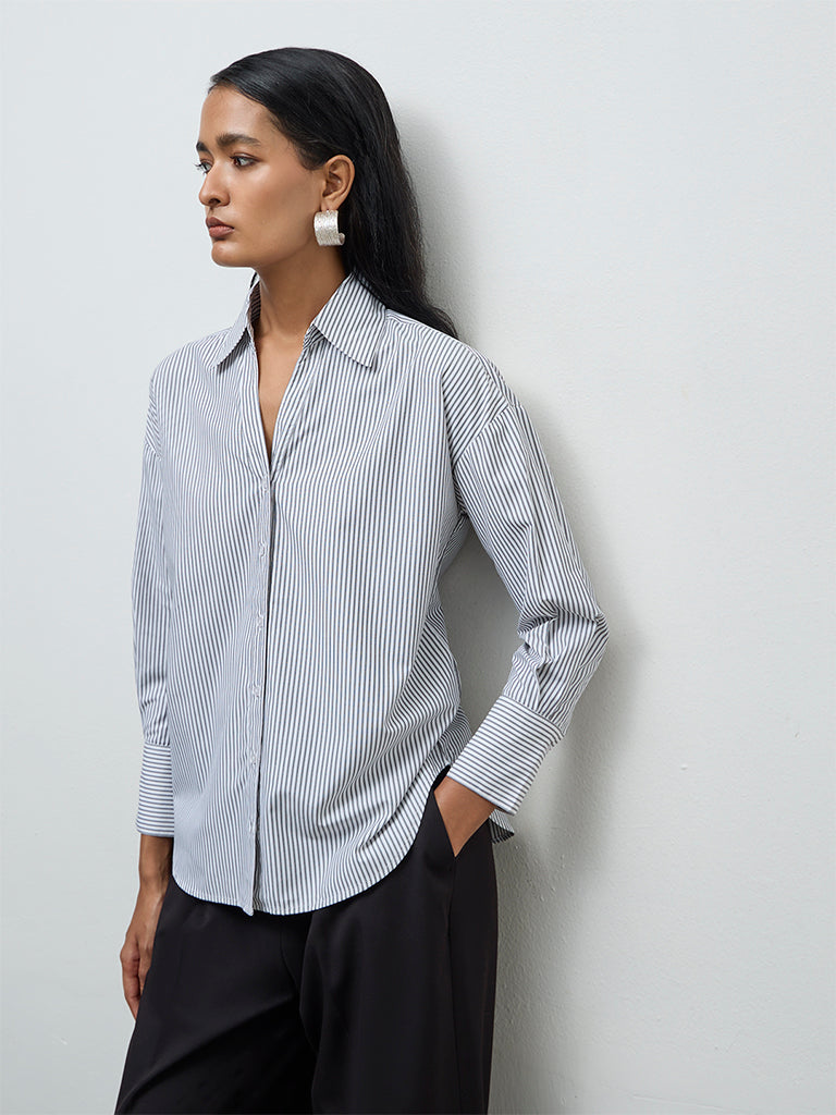 Wardrobe Black Striped Shirt