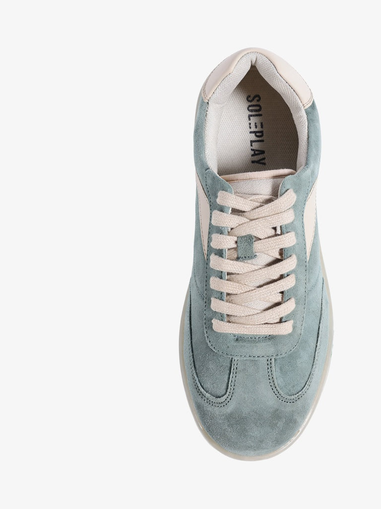 SOLEPLAY Blue Suede Textured Sneakers