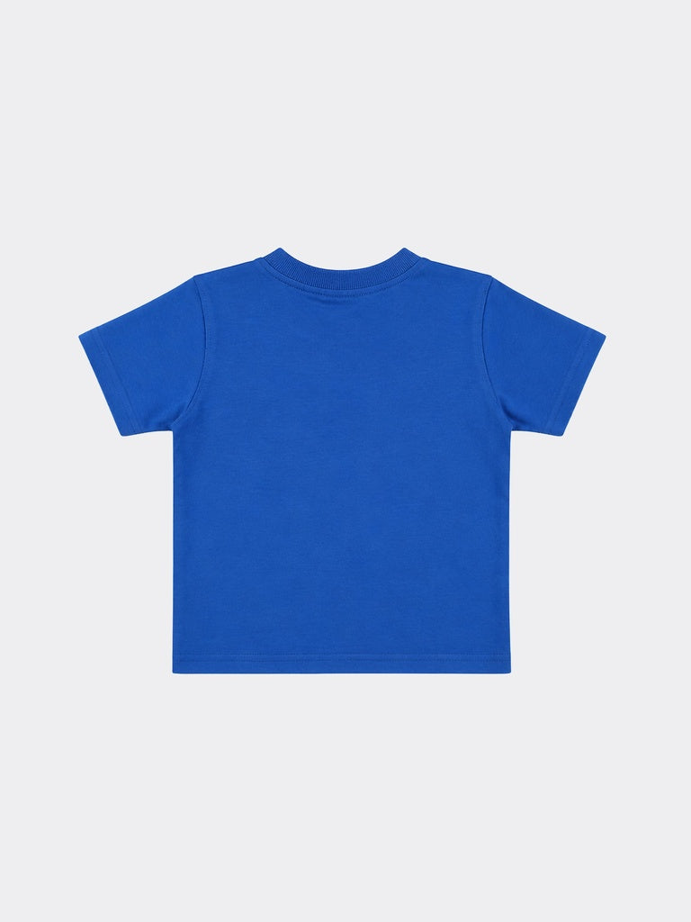 HOP Kids Boys Blue Printed Cotton T-Shirt