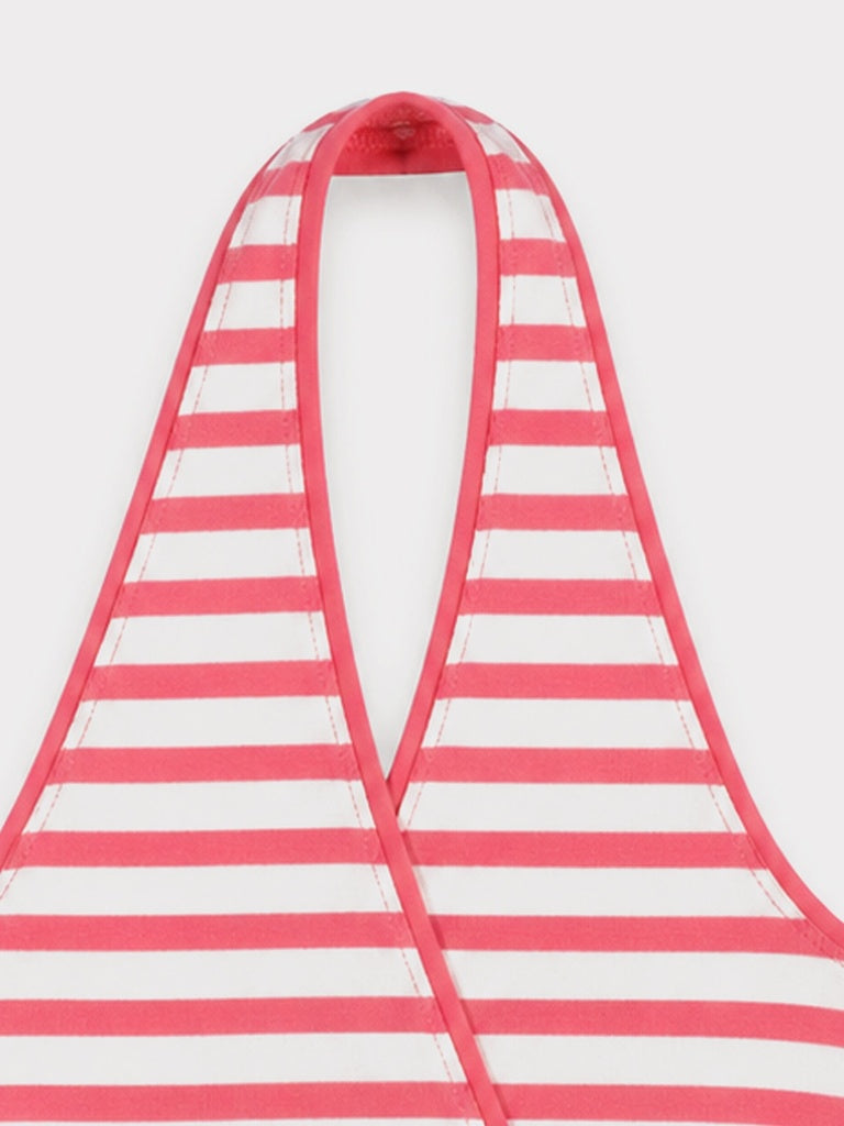 Nuoflexx Pink Striped Cotton-Blend Top