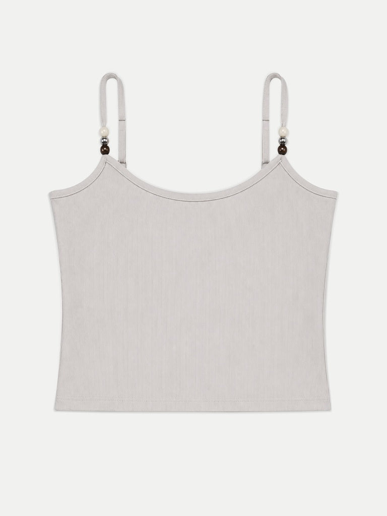 Nuon Cream Ribbed Top