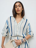 LOV Off-White Striped Shirt