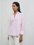 Wardrobe Pink Striped Cotton Shirt