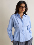 Wardrobe Blue Solid Shirt