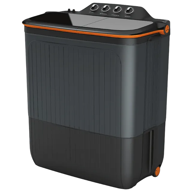 LLOYD 7.5 kg 5 Star Semi Automatic Washing Machine with 3 Wash Programs (GLWMS75CVGEL, Grey)