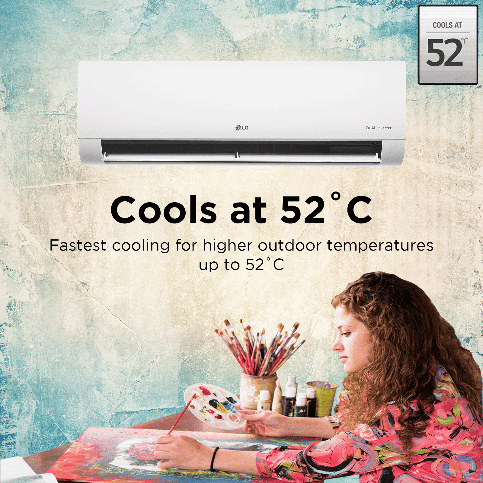 LG TS 6 in 1 Convertible 1.5 Ton 5 Star Dual Inverter Split AC with AI Technology (Copper Condenser, TS-Q19ANZE.AMLG)