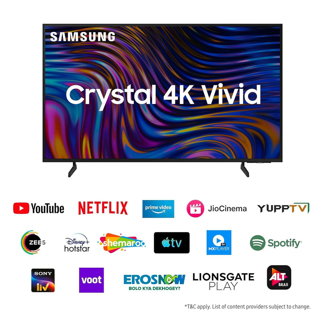 SAMSUNG DUE70 165.1 cm (65 inch) 4K Ultra HD LED Tizen OS TV with Crystal Processor 4K