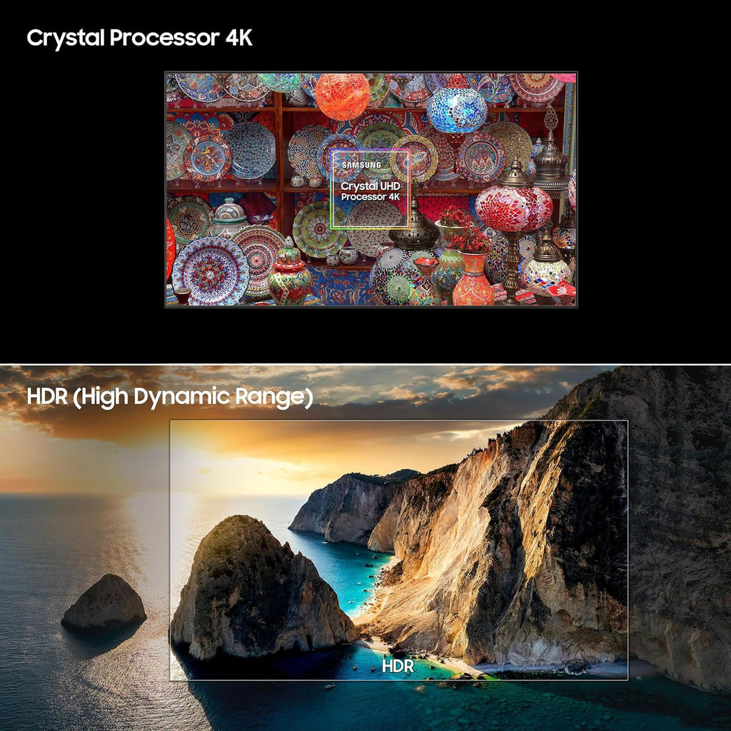 SAMSUNG DUE70 165.1 cm (65 inch) 4K Ultra HD LED Tizen OS TV with Crystal Processor 4K