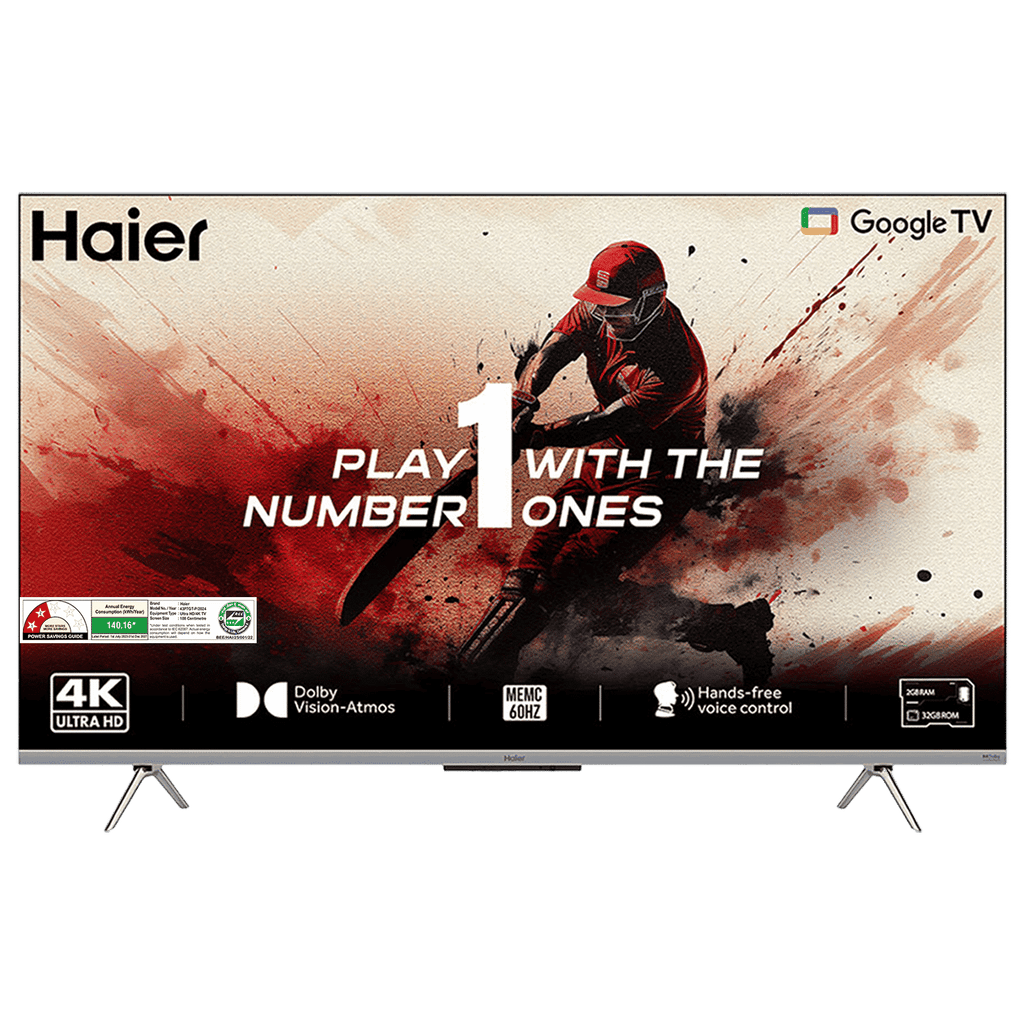 Haier P7 Series 109.22 cm (43 inch) 4K Ultra HD LED Smart Smart Google TV with Dolby Vision & Dolby Atmos (2024 model)