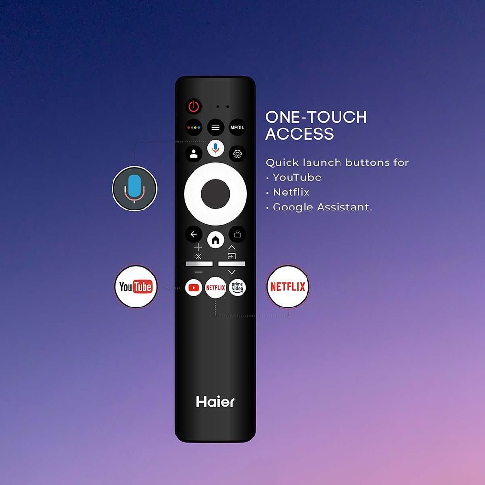 Haier P7 Series 109.22 cm (43 inch) 4K Ultra HD LED Smart Smart Google TV with Dolby Vision & Dolby Atmos (2024 model)
