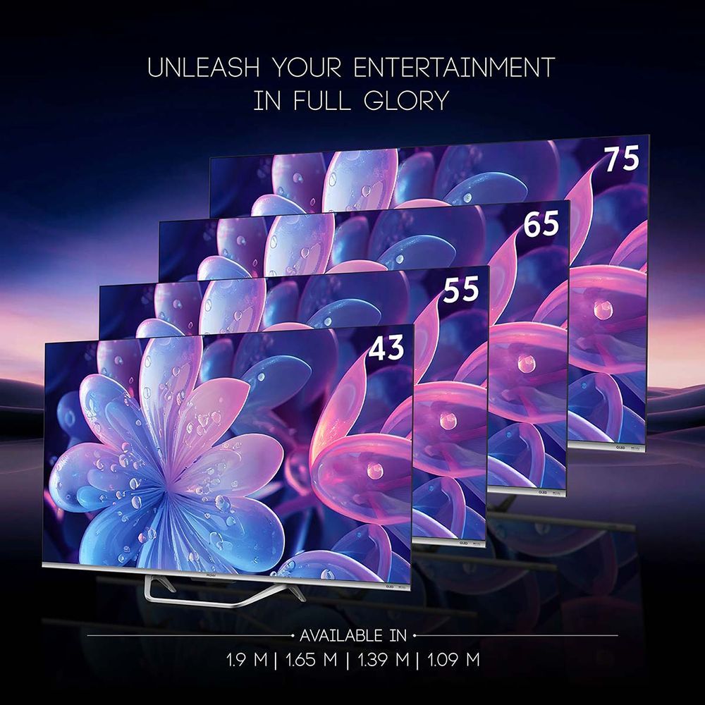 Haier S800QT 109.22 cm (43 inch) 4K Ultra HD QLED Smart Google TV with Dolby Vision & Dolby Atmos (2024 model)