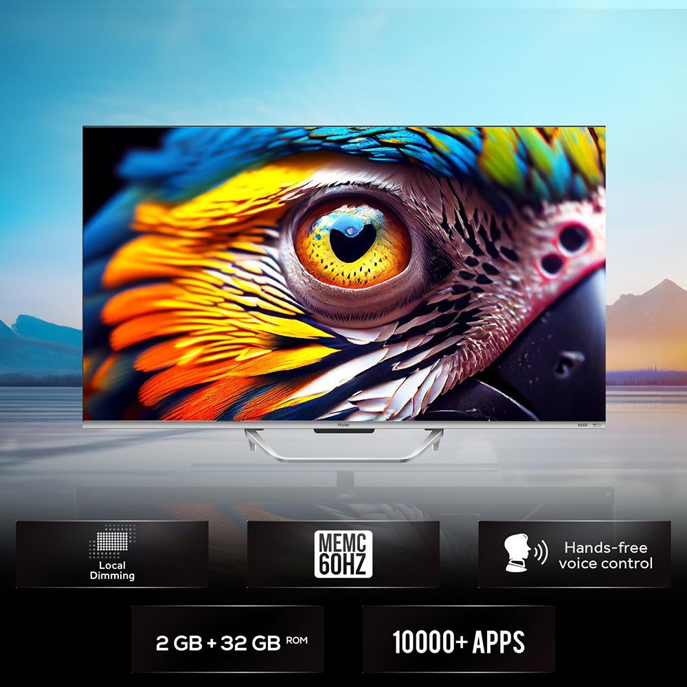Haier S800QT 109.22 cm (43 inch) 4K Ultra HD QLED Smart Google TV with Dolby Vision & Dolby Atmos (2024 model)