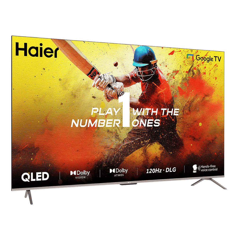 Haier S800QT 109.22 cm (43 inch) 4K Ultra HD QLED Smart Google TV with Dolby Vision & Dolby Atmos (2024 model)
