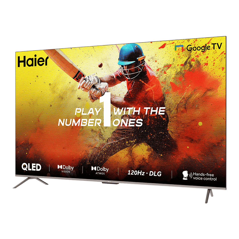 Haier S800QT 109.22 cm (43 inch) 4K Ultra HD QLED Smart Google TV with Dolby Vision & Dolby Atmos (2024 model)